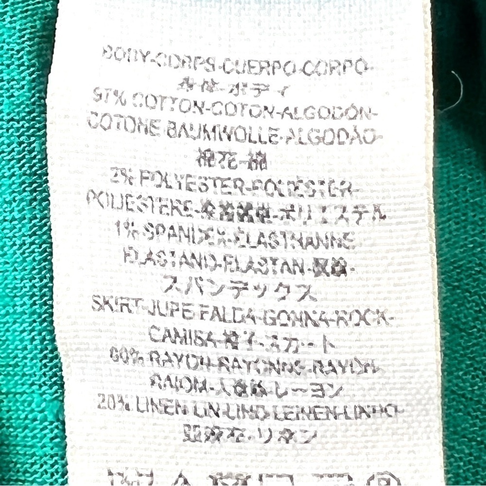 Free People Right On Time Vibrant Green Tiered Tunic Top Womens Small - Picture 14 of 15